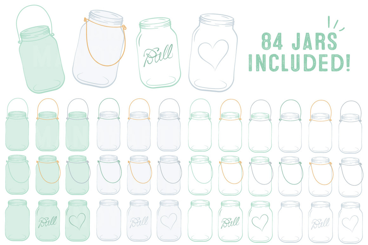 Mint Jar Vectors & Clipart, an Illustration by Amanda Ilkov (Photo 4 of 4)