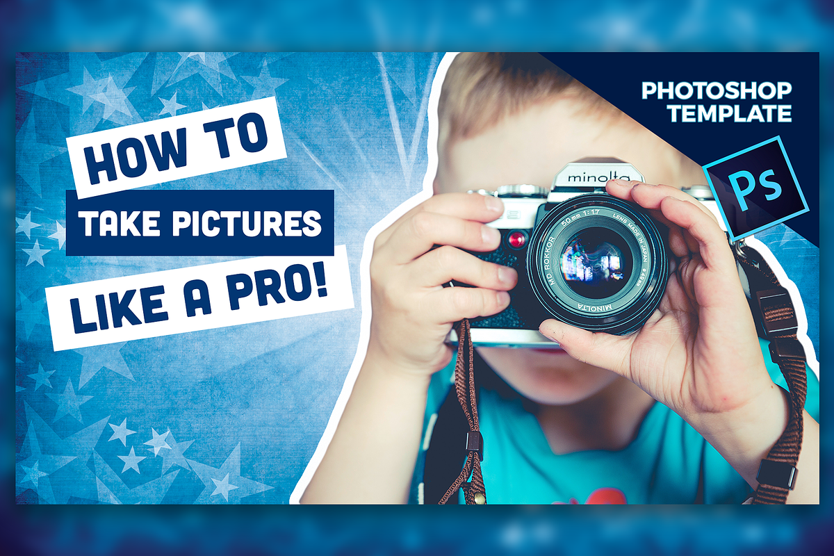 DIY YouTube Thumbnail Template, a Social Media Template by LaunchBakery (Photo 1 of 2)
