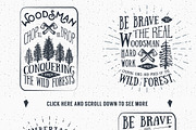 Lumberjack Vintage Labels, a Texture Illustration by Lemon Workshop (Thumbnail 4 of 6)