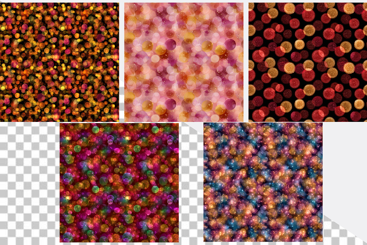 Bokeh Digital Paper Bundle, a Pattern Graphic by SVGArt (Photo 4 of 8)