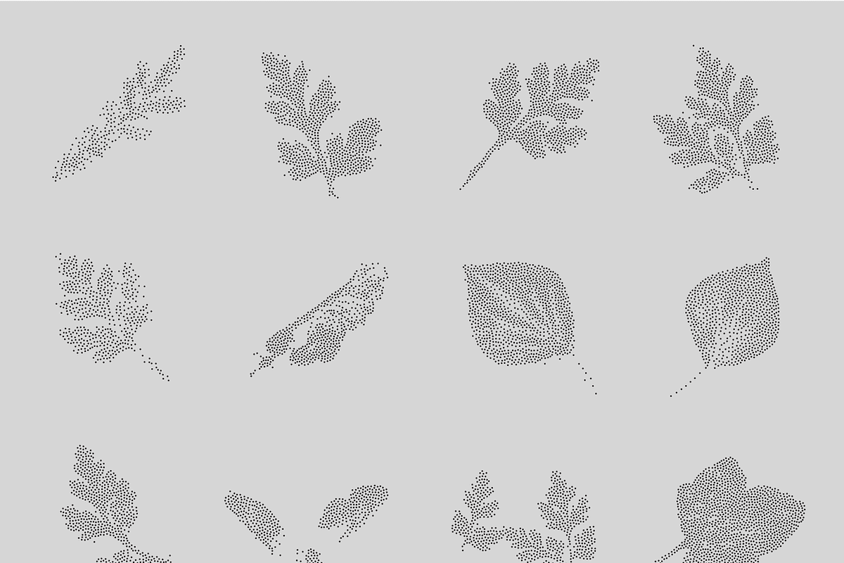 Leaf Tones Vol. 5 | Stippled Flora, an Illustration by invisiblelayer (Photo 2 of 5)