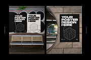 Urban Poster Wall Mockups, a Print Template by FLYERWRK (Thumbnail 9 of 11)