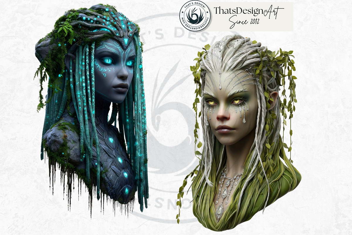 Grove Guardians Fantasy Cliparts, a Person Illustration by ThatsDesignArt (Photo 7 of 10)