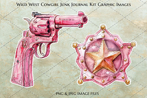 Wild West Cowgirl Junk Journal Kit