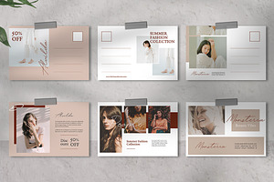 Neutral Postcard Templates