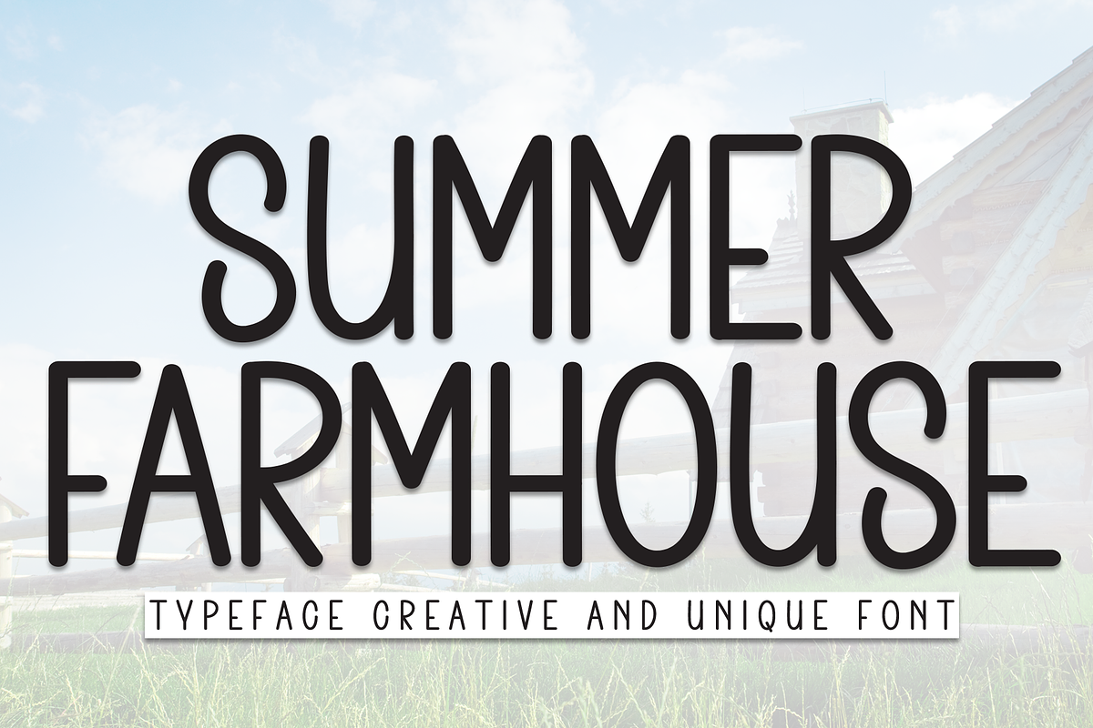 Summer Farmhouse | Script Font, a Script Font by Scratchones (Photo 1 of 8)