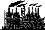 Industrial Factory Silhouette Bundle, an Illustration by Designs_River (Thumbnail 44 of 45)