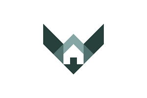 modern letter V house logo, a Branding & Logo Template by Rasagama Studio