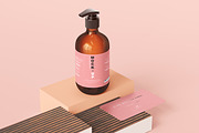 Amber Glass Pump Bottle Mockups, a Pens & Pencil Mockup by pmvch (Thumbnail 15 of 26)