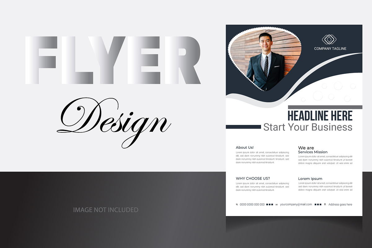 Business Agency Leaflet Design, a Flyer Template by hkmonir (Photo 1 of 3)