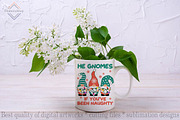 He Gnomes If You've Been Naughty png, a Decorative Illustration by DiamondShop (Thumbnail 3 of 7)