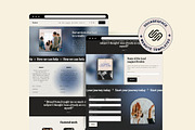 Squarespace website template, a Squarespace Template by Ciel Lumiere (Thumbnail 3 of 11)