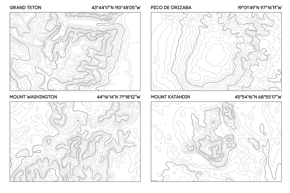 North American Mountains Set, a Texture Illustration by RDShop (Photo 7 of 7)