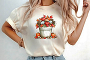 Harvest Bucket Watercolor Clipart, a Seasonal Illustration by fashionaddict (Thumbnail 7 of 7)