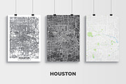 5 maps of USA cities 3, a Transportation Illustration by MaximGertsen (Thumbnail 3 of 10)