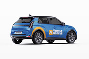 Retro Electric Hatchback Mockup Set, an Advertising Mockup by Halal Graphic Studio (Thumbnail 8 of 16)