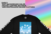 Gildan 2400 Mockup Black, a Shirt Mockup by Infinity Mockups (Thumbnail 4 of 6)