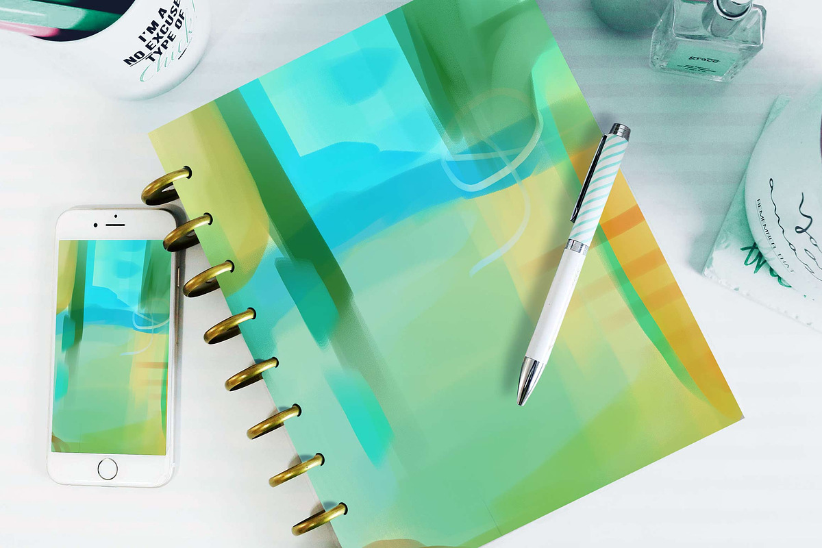 Mixed Media Procreate Bundle, a Brushes & More by DeloresArt (Photo 27 of 45)