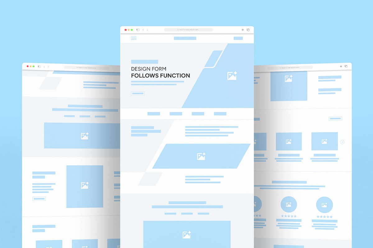 Modern Landing Page Wireframe, a Landing Page Template by ContestDesign (Photo 1 of 6)