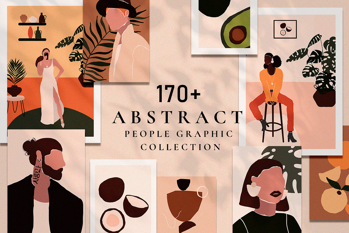 Abstract People prints modern art, a Person Illustration by Madiwaso (Photo 12 of 12)