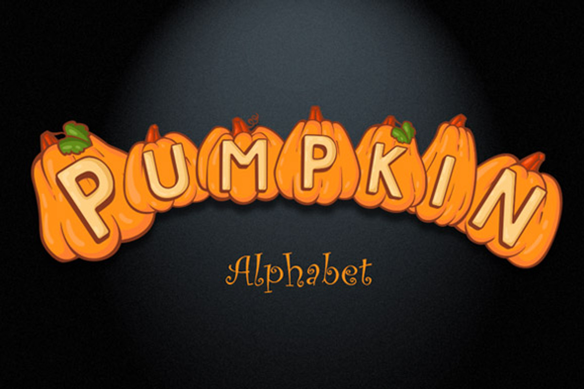 Pumpkin Alphabet and Numbers