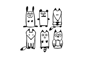 Forest Animal Character Collection