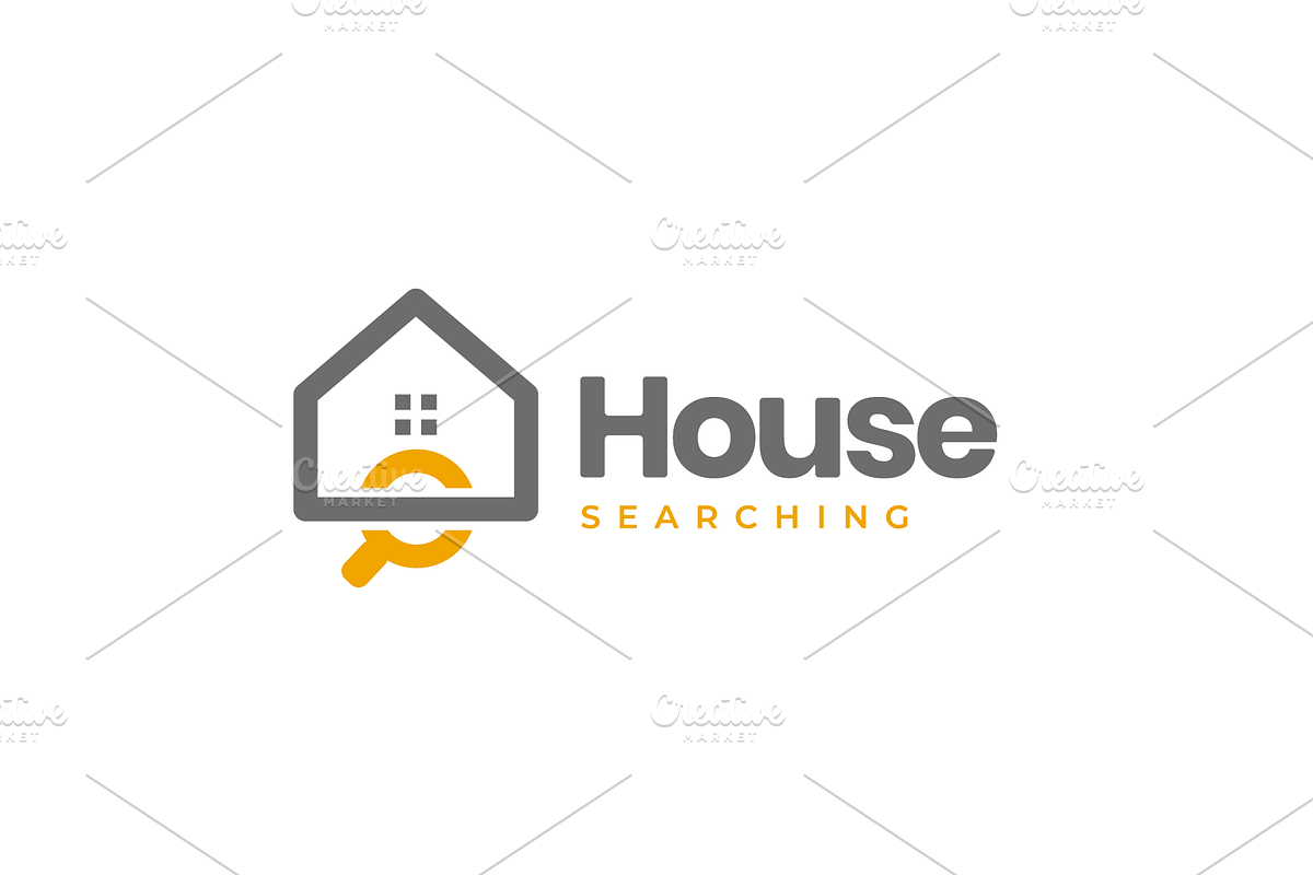 searching house buying logo, a Branding & Logo Template by devastd