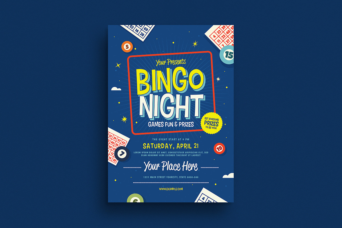 Bingo Night Event Flyer, a Flyer Template by Guuver (Photo 1 of 3)