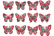 Crochet Valentines Butterfly Png, an Illustration by Designking (Thumbnail 2 of 5)