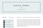 Resume / CV Template, a Resume Template by GResume (Thumbnail 5 of 5)