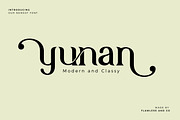 Yunan - Modern and Classy Font, a Serif Font by Flawless And Co (Thumbnail 1 of 14)