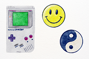 90s Nostalgia Watercolor Graphics, an Education Illustration by CherithDrawsThings (Thumbnail 3 of 7)