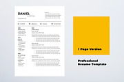 Professional Resume Template, a Resume Template by KHIDD (Thumbnail 2 of 5)