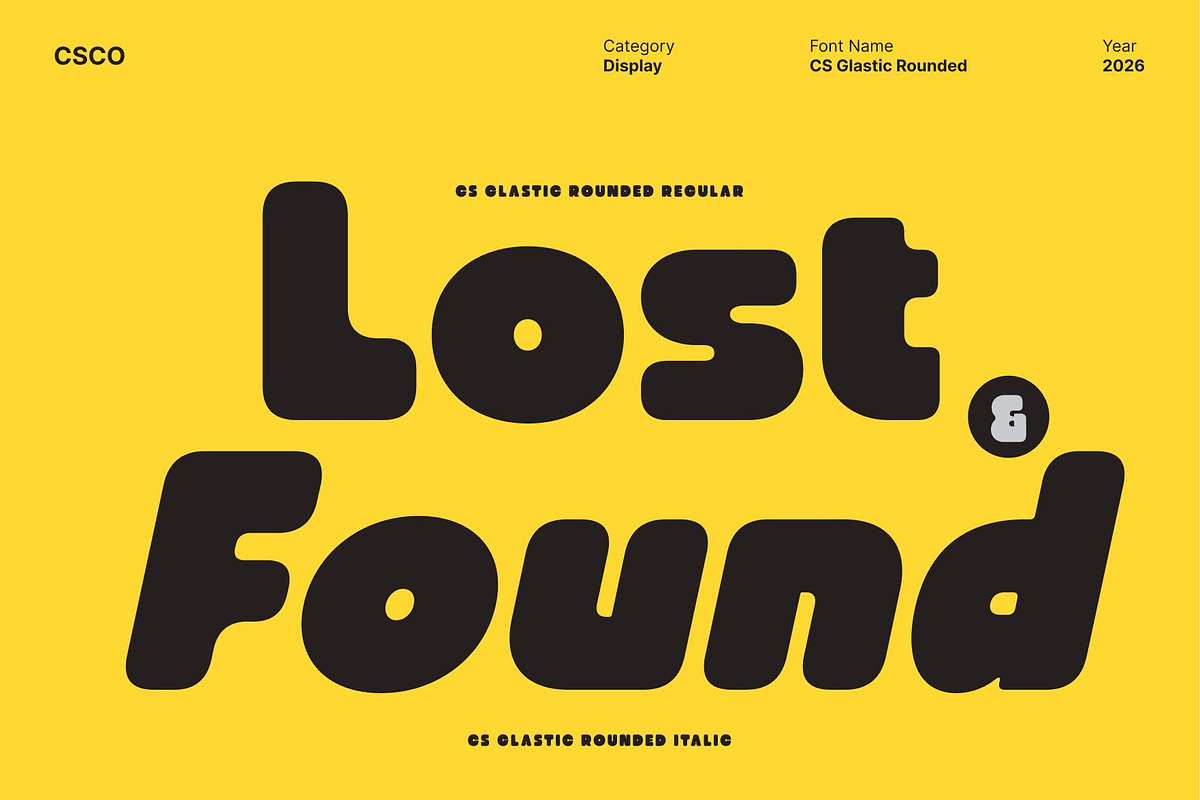 CS Glastic Rounded, a Sans Serif Font by Craft Supply Co. (Photo 5 of 8)