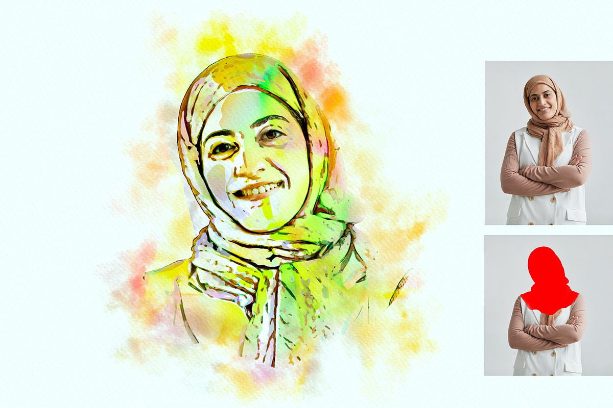 Advance Watercolor Effect, an Action Add-On by MRI STUDIO (Photo 2 of 16)