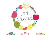 Kids fruit elements And LOGO element, a Decorative Illustration by MooBeer (Thumbnail 3 of 8)