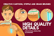 CHEMIST Illustrator Brushes, a Brush Add-On by Leonard Posavec (Thumbnail 2 of 9)