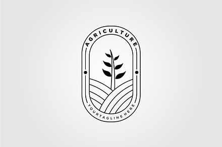 Agriculture or farm badge logo, an Object Graphic by Rizkaarishandy_shop