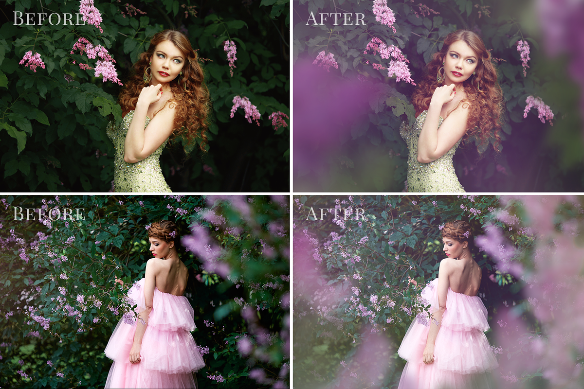 Dreamy Lilac photo overlays preview 3