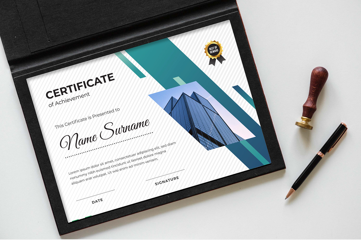 Certificate Template, a Stationery Template by Panen Creative (Photo 2 of 3)