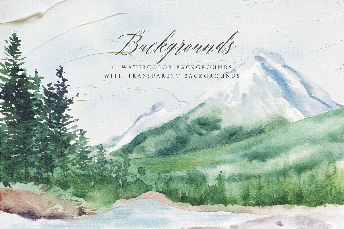 Landscape-Watercolor House Clipart, an Illustration by Graphic Box (Photo 7 of 10)