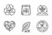 Sustainable Packaging Icon Set, an Outline Icon by adenpinkstore (Thumbnail 4 of 11)