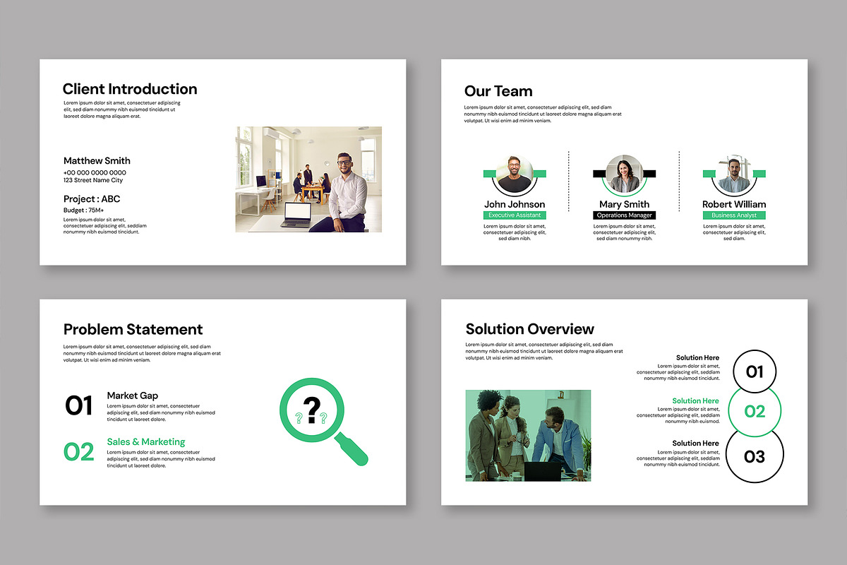 Case Study Presentation Template preview 3