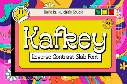 Kafkey Display Slab Font, a Slab Serif Font by Kulokale