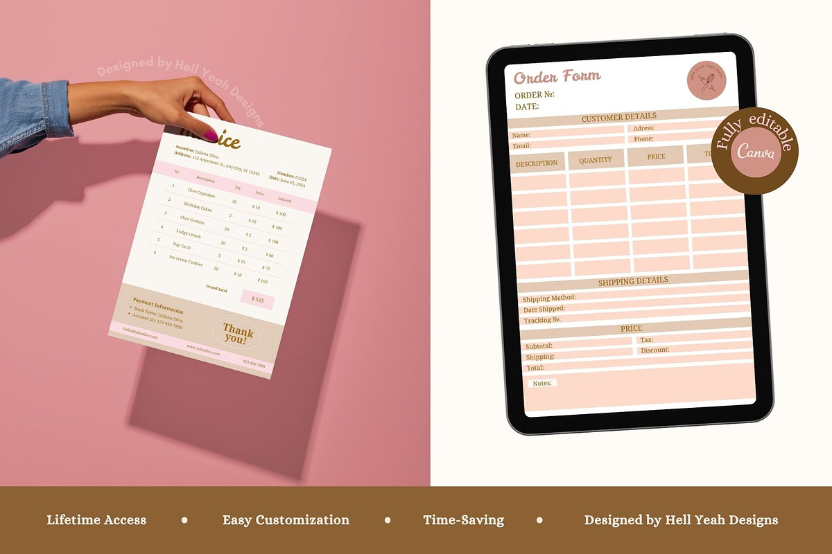 Bakery Brand Stationery Bundle, a Stationery Template by Hell Yeah Designs (Photo 12 of 12)