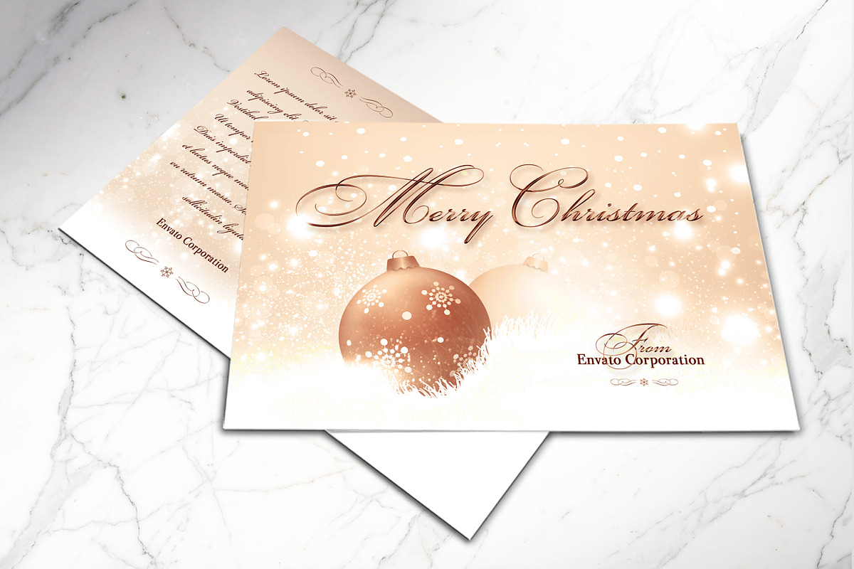 Merry Christmas Postcard Photoshop, a Flyer Template by Godserv Designs (Photo 8 of 12)