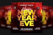 Happy New Year Flyer Template, a Flyer Template by Artonix (Thumbnail 1 of 3)
