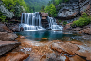 The Blackwater Falls in West, a Nature Photo by ZinetroN