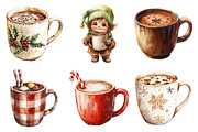 Christmas Hot Chocolate Collection, an Illustration by Daily.Designs (Thumbnail 5 of 5)