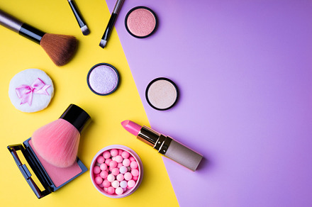 Makeup products and cosmetics stock photo containing makeup and cosmetics, a Beauty & Fashion Photo by LanaSweet